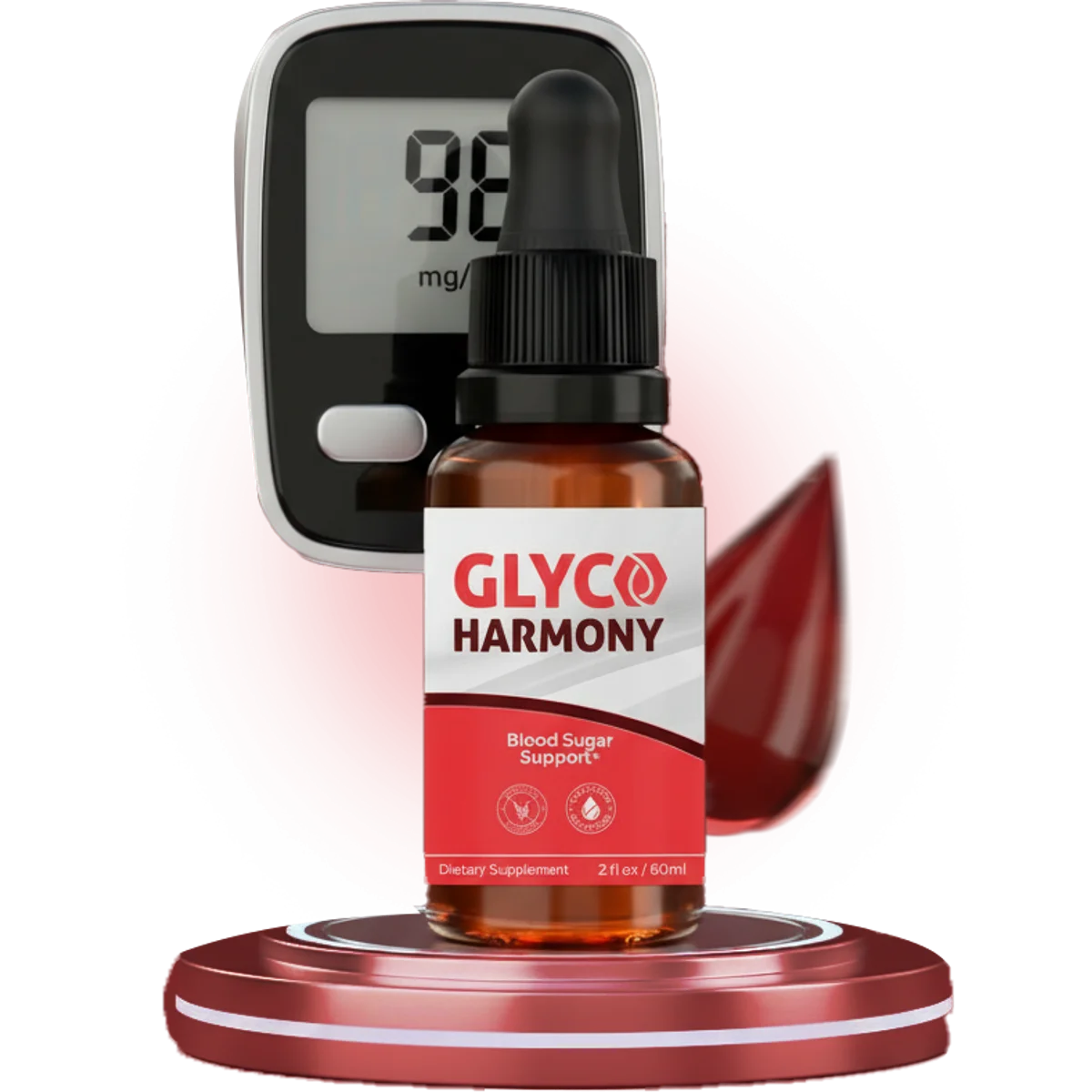 GlycoHarmony Natural Blood Sugar Formula — Front Label